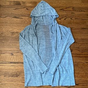 Lululemon Blue Cardigan with Hood